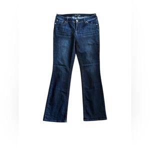 Maurice’s Bootcut Mid Rise Jean Sz 12X33 Dark Blue Wash Cotton Stretch Casual